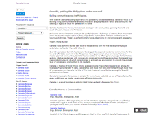 Tablet Screenshot of camellahomes.net